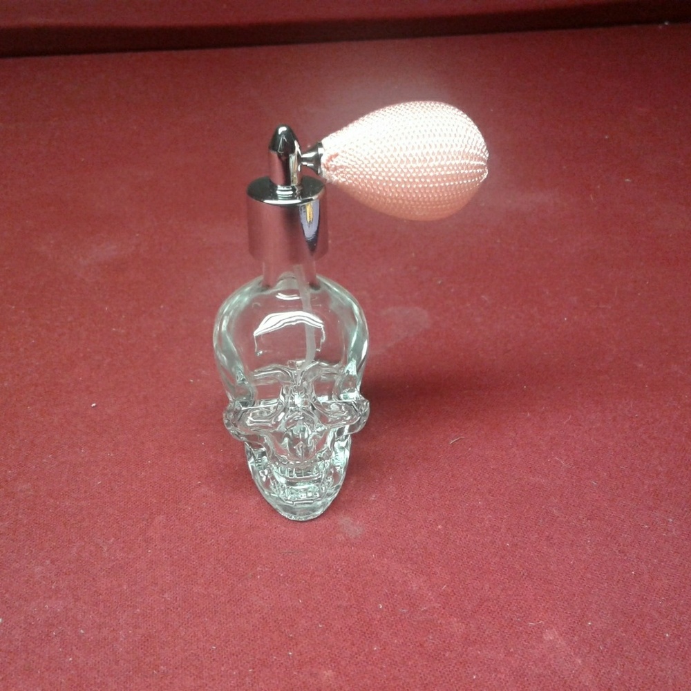 50 mL empty skull perfume bottle